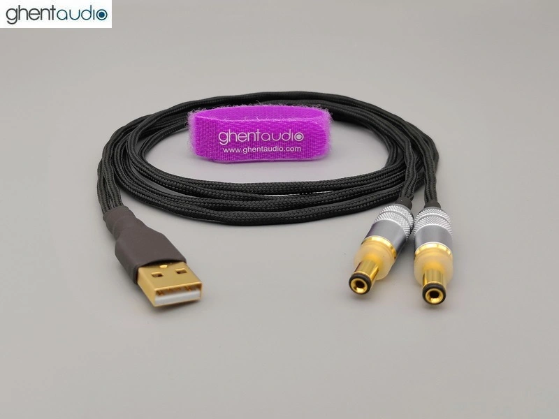 DC-USBY --- Super-Soft USB Source DC Y-cable (TPFE Silver-plated 20awg)