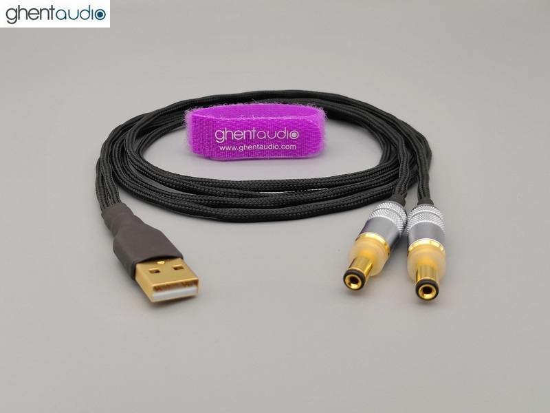 DC-USBY --- Super-Soft USB Source DC Y-cable (TPFE Silver-plated 20awg)