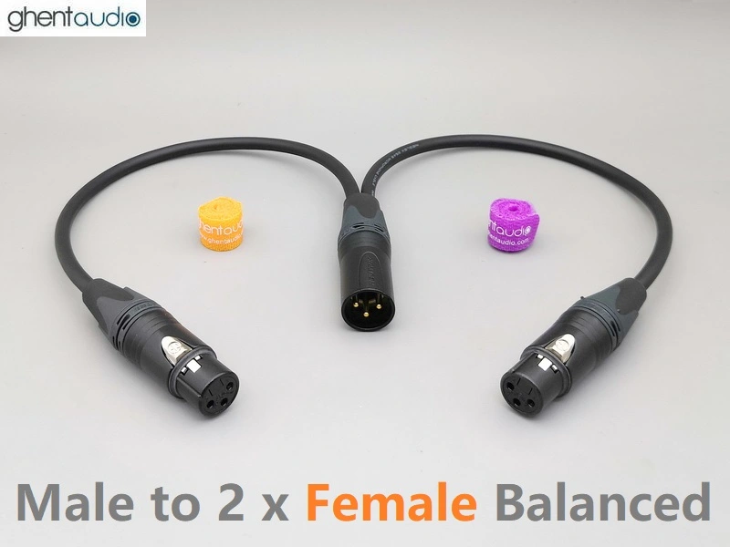 A03 (0.5m 1.5ft)---Single Balanced XLR(m/f) 3Pin Canare L-4E6S Audio/Micro Cable | UK