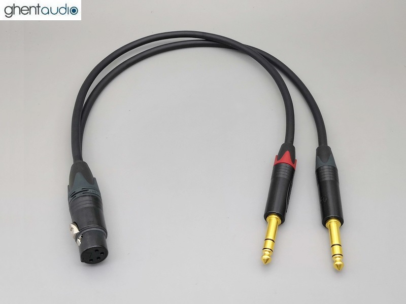 HP01 --- Dual 1/4" TRS to XLR(Female-4P) Mogami 2549 Cable for Mytek DAC