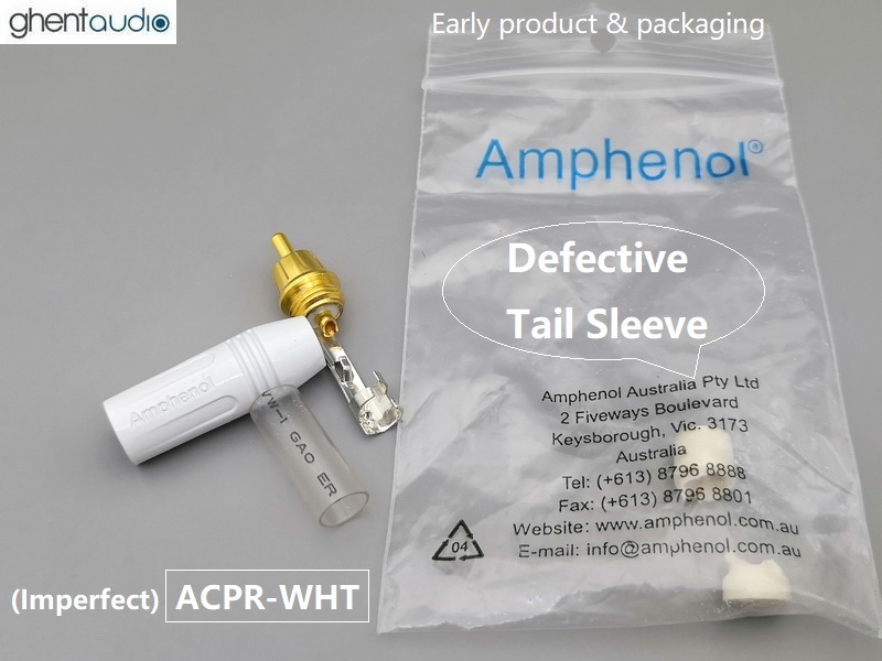 (Imperfect) Amphenol ACPR RCA Male Connector(Defective sleeve)