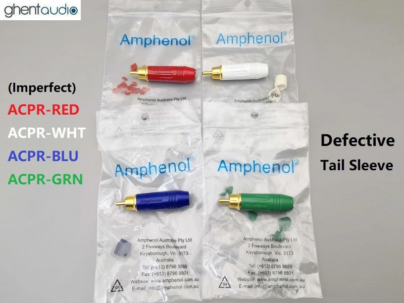 Acpr Rim (Imperfect) Amphenol ACPR RCA Male Connector (Defective elastic tail-set)