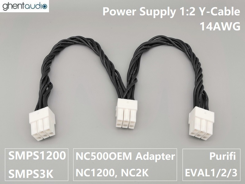 Psc-23 SMPS1200 SMPS3K Power Supply 1:2 Y-Cable (UL3239 14AWG)