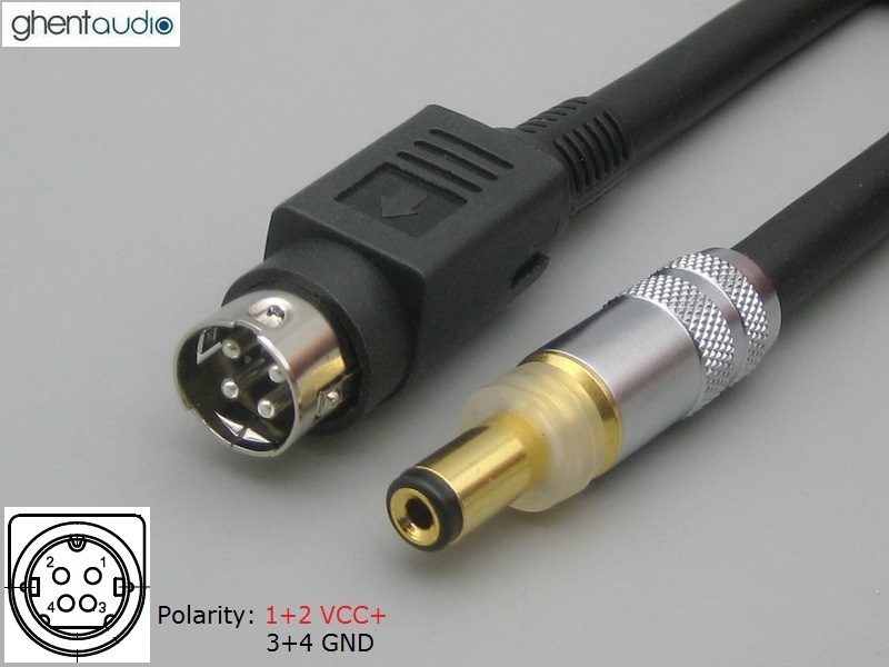 DC39--- PSU to KPPX-4P Canare 4S6 DC Cable for NAS