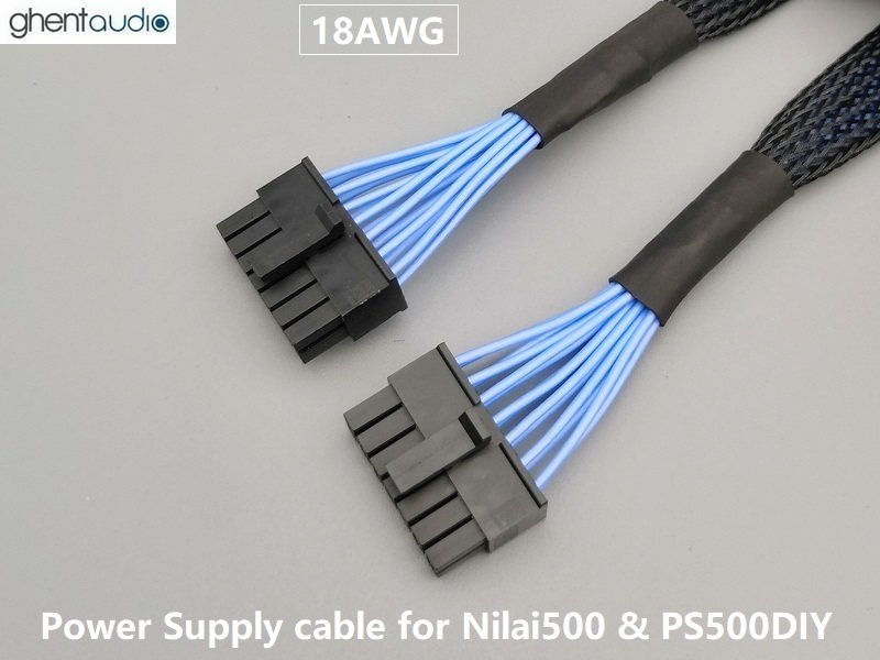 Psc-28 Power Supply Cable for Nilai500 & PS500DIY (Silver-plated 18AWG)