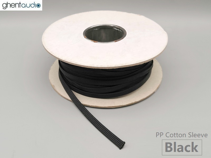 (PPC-BLK) Black PP Cotton Expandable Sleeving & Sheathing