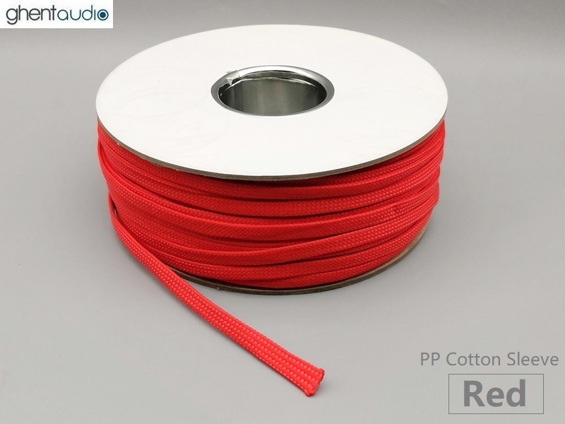 (PPC-RED) Red PP Cotton Expandable Sleeving (1m)