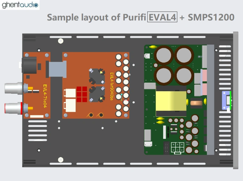 (B315b-M4) DIY Mono Case-kit for Purifi EVAL4 (Pre-sale)