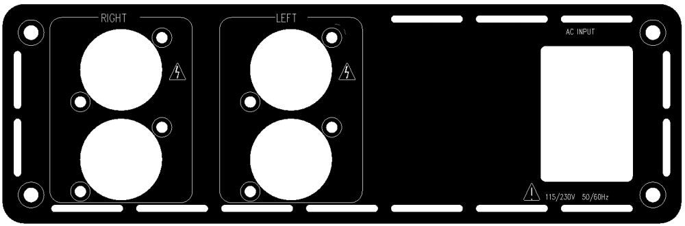 (BR1-SP2-2) Stereo Rear-plate(speakON) for B-series