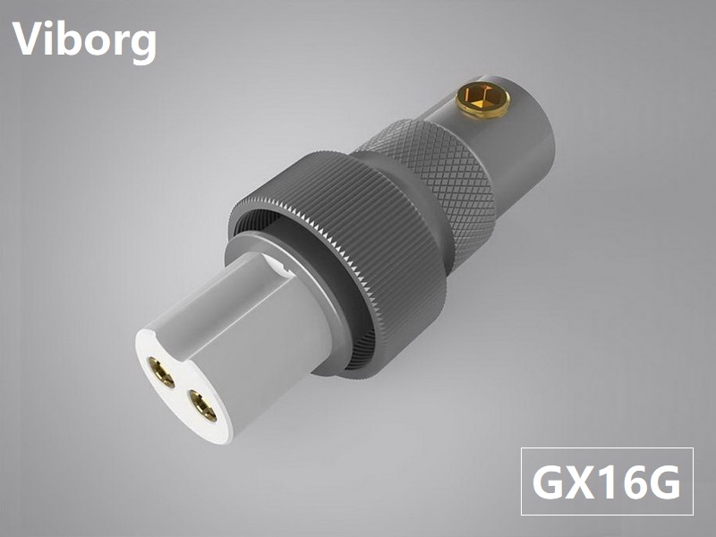 Viborg GX16G Female 2-Pins Aviation Gold-plated Connector