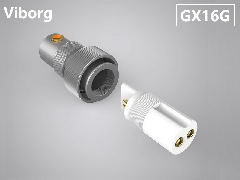 Viborg GX16G Female 2-Pins Aviation Gold-plated Connector