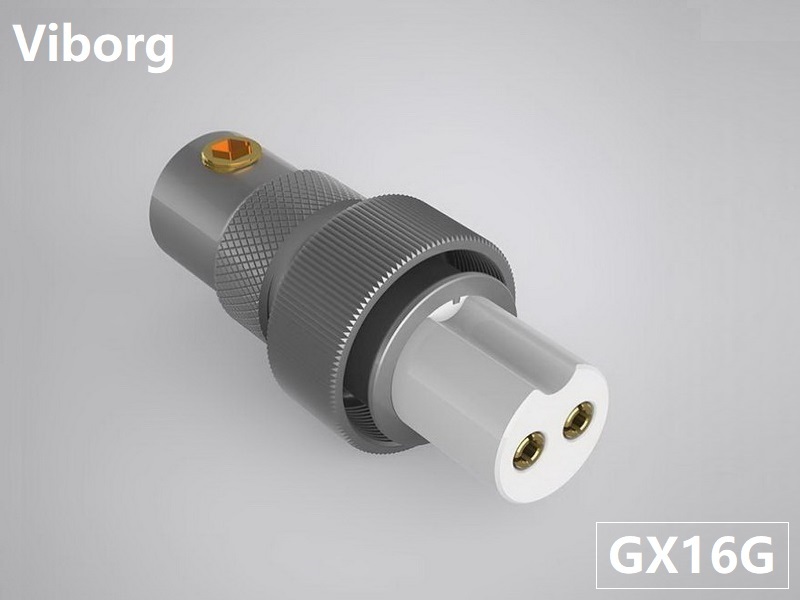 Viborg GX16G Female 2-Pins Aviation Gold-plated Connector