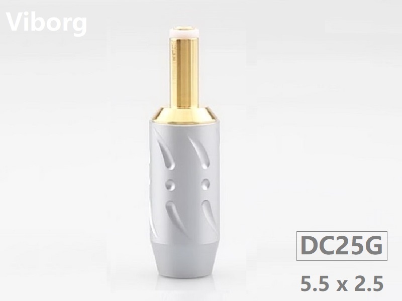 Viborg DC25G (5.5/2.5mm) Male Gold-plated Connector