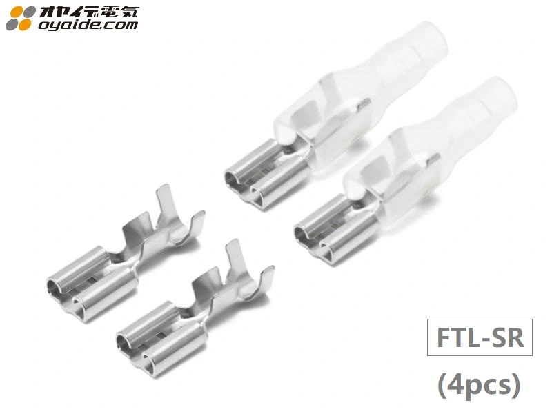 Oyaide Faston(#250) Terminal (Silver+Rhodium) FTL-SR (4pcs)