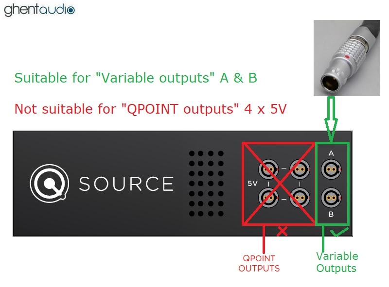 DC50 --- DC cable for Nordost QSOURCE PSU (Variable outputs)