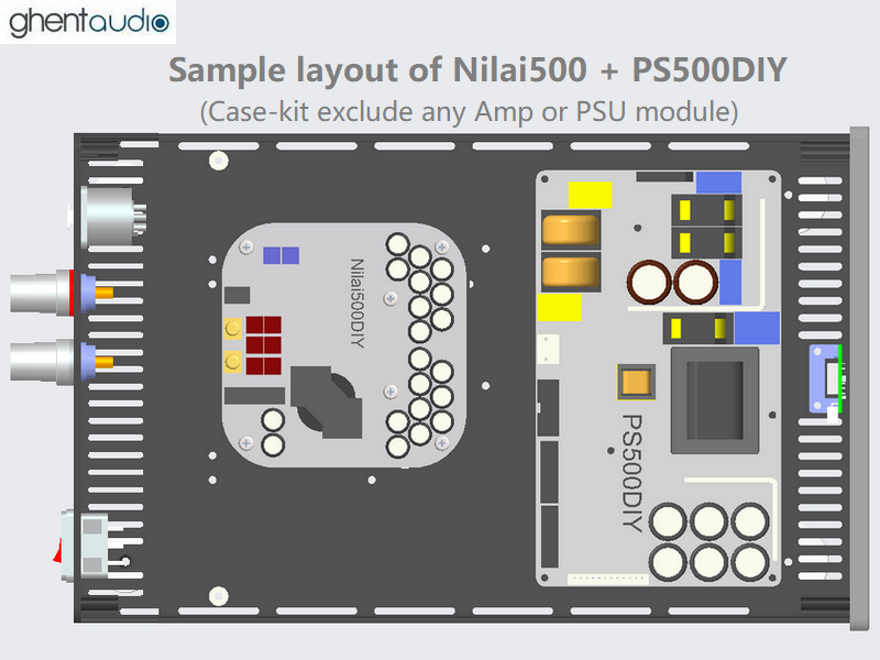 (B315b-M6) DIY Mono Case-kit for Hypex Nilai500(PS500DIY)
