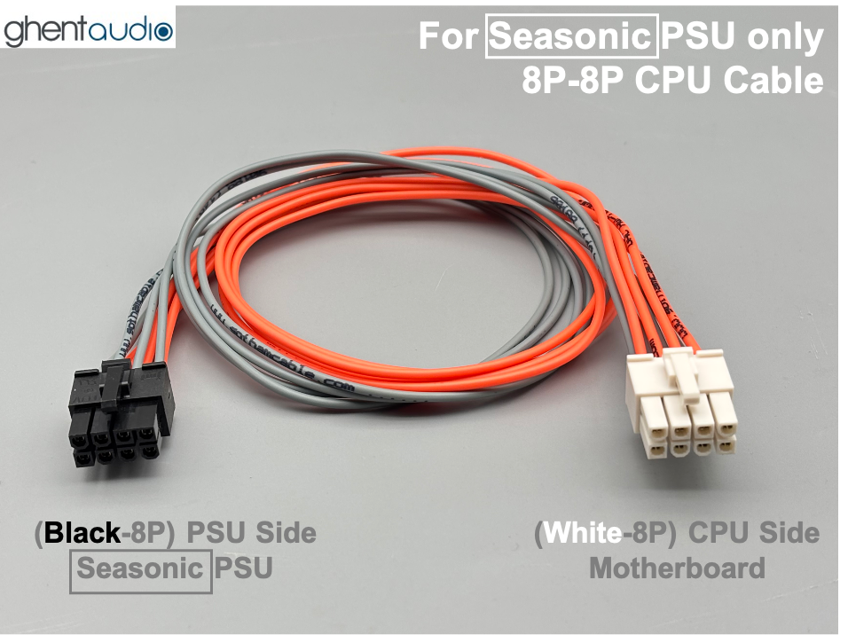 (PC-SS02)  8P---8P CPU Cable for Seasonic PSU