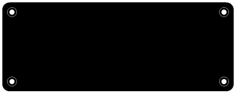 (BHR-Blank) Blank Rear-plate for BH-series