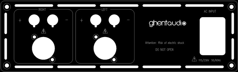 (CR1-BP2-1) Stereo Rear-plate for C-series