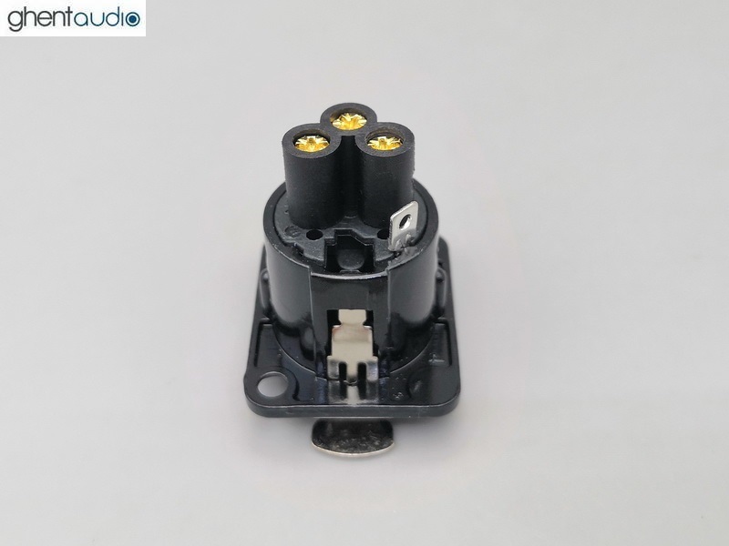 GP111 Screw-Terminal Gold-plated XLR 3-Pole Female Chassis Connector