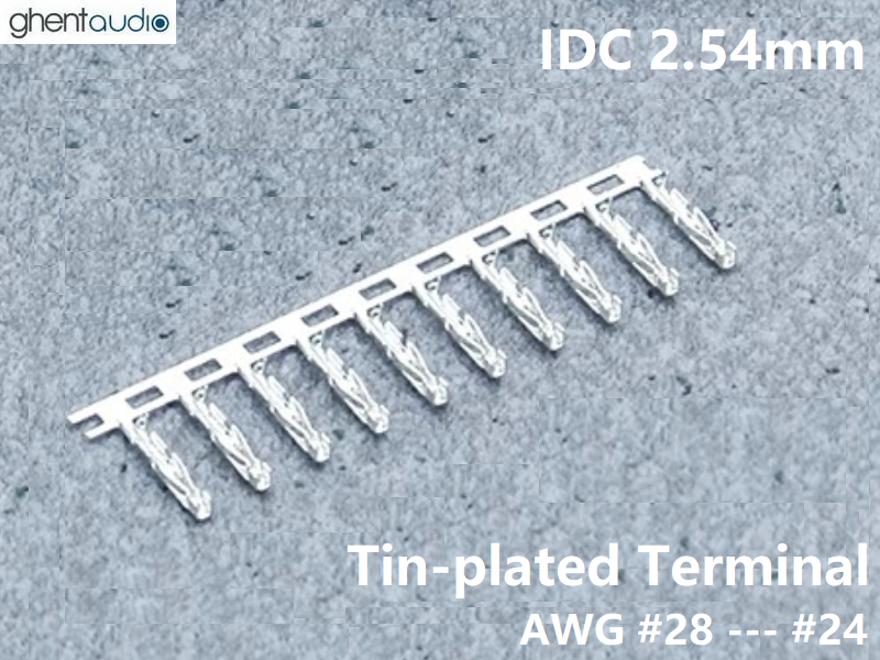 GIDC-T1: Tin-plated 2.54mm pitch crimp terminal