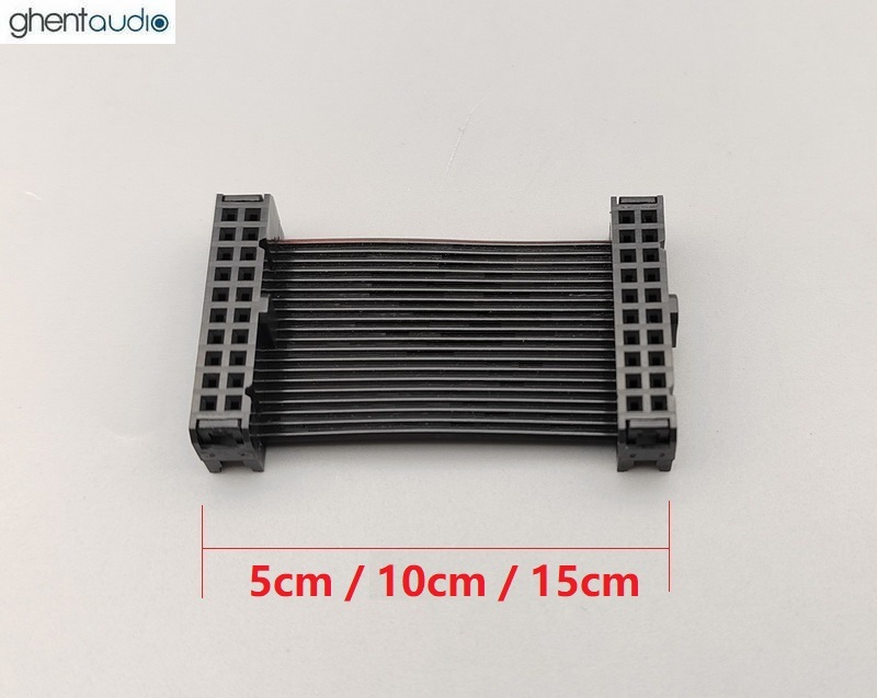 Sig-28: IDC-20P Signal/AUX harness for Purifi EVAL4 (3M Flat-cable)