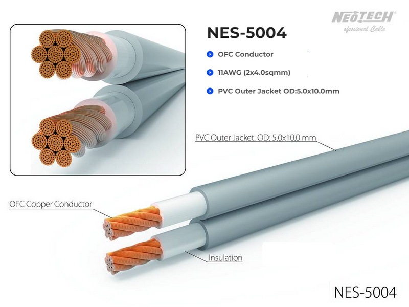 Neotech UP-OFC NES-5004 Speaker Cable 2 x 11AWG (1m)