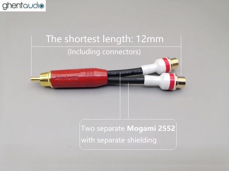 A19 --- Mogami W2522 RCA (Male to 2 x Female) Y-Cable