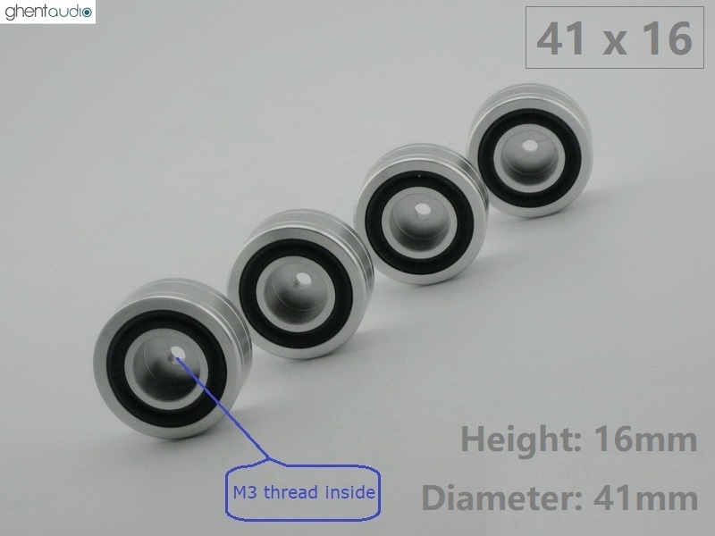 GP703--- (4pcs) Aluminum Foot 41 x 16mm (M3 thread)