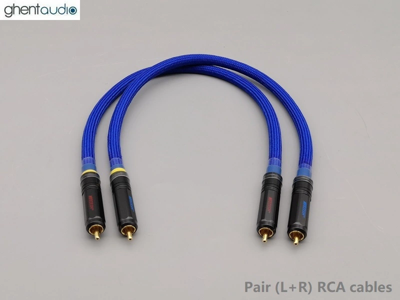 A01P (1 M 3 Piedi) --- Coppia Canarino L-4E6S RCA (da M A M) Spina Di Blocco Cavi Audio HiFi - Foto 10