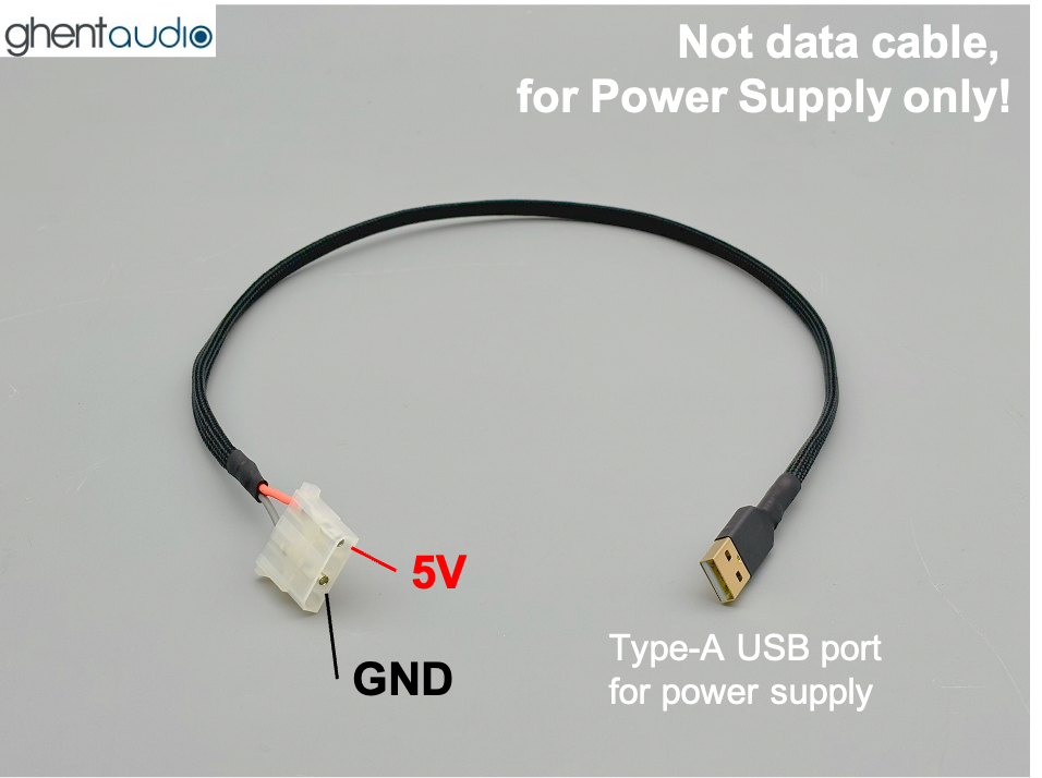 USB Type-A --- LP4 (5V/GND) Power Cable (JSSG360)