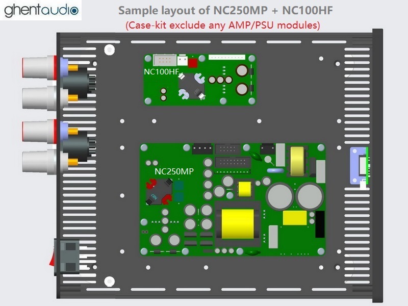(B235a-S4) DIY Stereo Case-kit for Hypex NC250MP+NC100HF