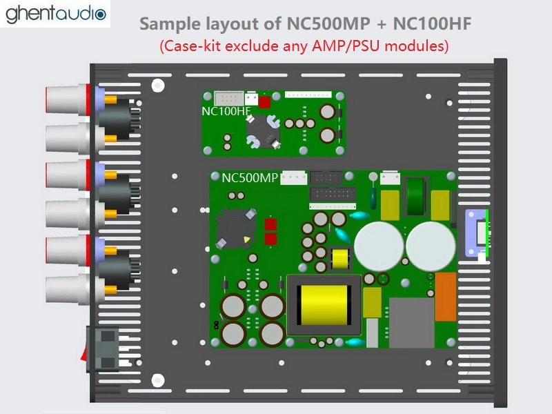 (B235a-S5) DIY Stereo Case-kit for Hypex NC500MP+NC100HF