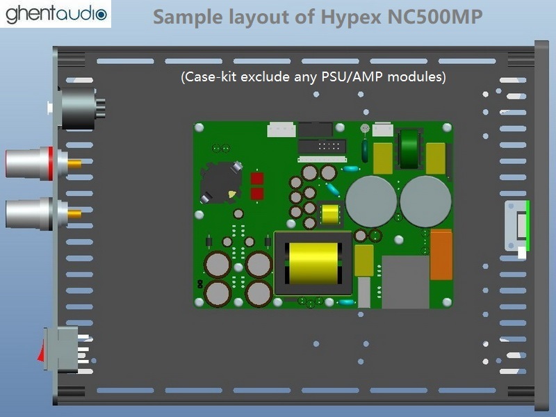 (B265c-M1) DIY Mono Case-kit for Hypex NC500MP