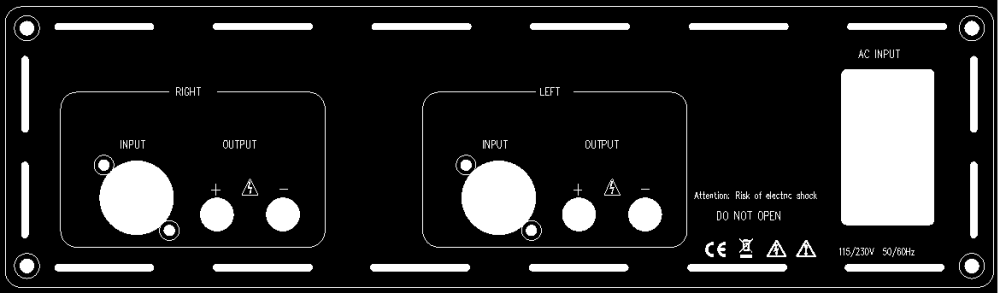 (DR1-EVAL2-1) Stereo (Dual Mono) Rear-plate for D-series