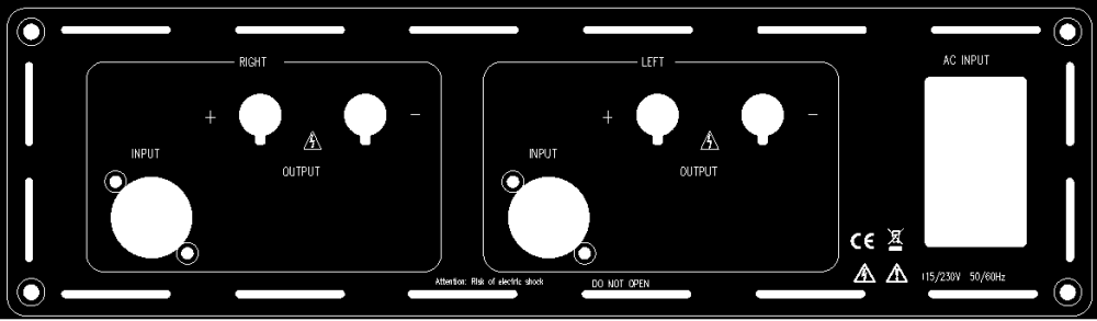 (DR1-EVAL4-1) Stereo (Dual Mono) Rear-plate for D-series