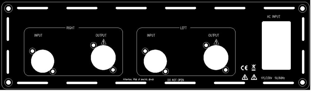 (DR1-EVAL4-2) Stereo (Dual Mono) Rear-plate for D-series