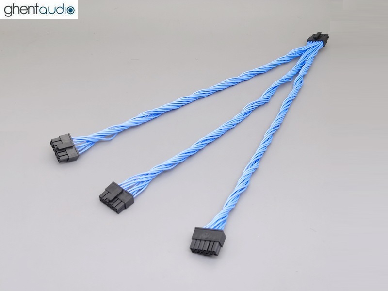 Psc-31 Hypex SMPS600-NC400 Power Supply 1:3 Y-Cable (Teflon Silver-plated 20AWG)
