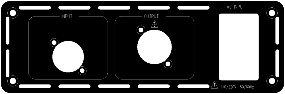 (BR1-EVAL5-2) speakON Rear-plate for B-series(Purifi EVAL5)