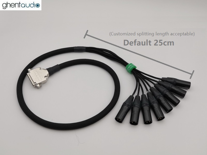 Mogami W2932 8CH Balanced Snake Cable, DB25 Male to XLR Male(x8)
