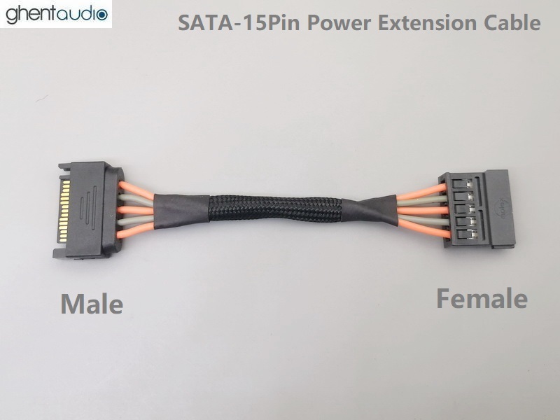 (PC404) SATA 15Pin Male-Female Power extension cable (Adapter)