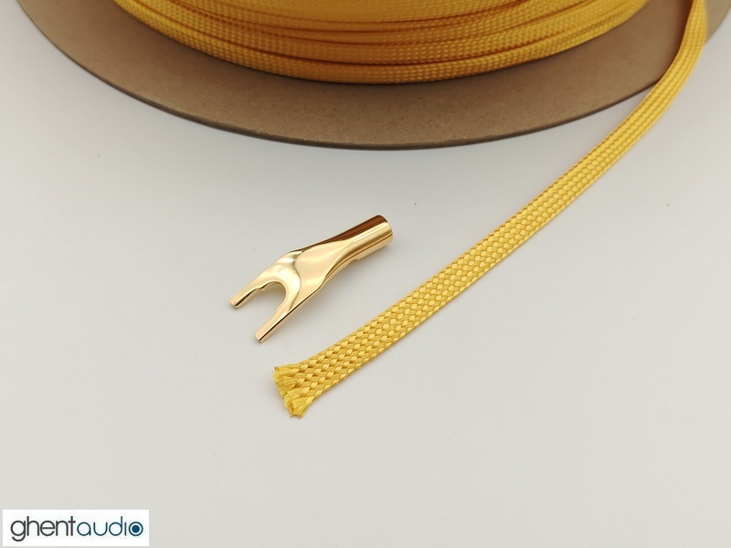 (PPC-GOLD) Gold PP Cotton Expandable Sleeving (1m)