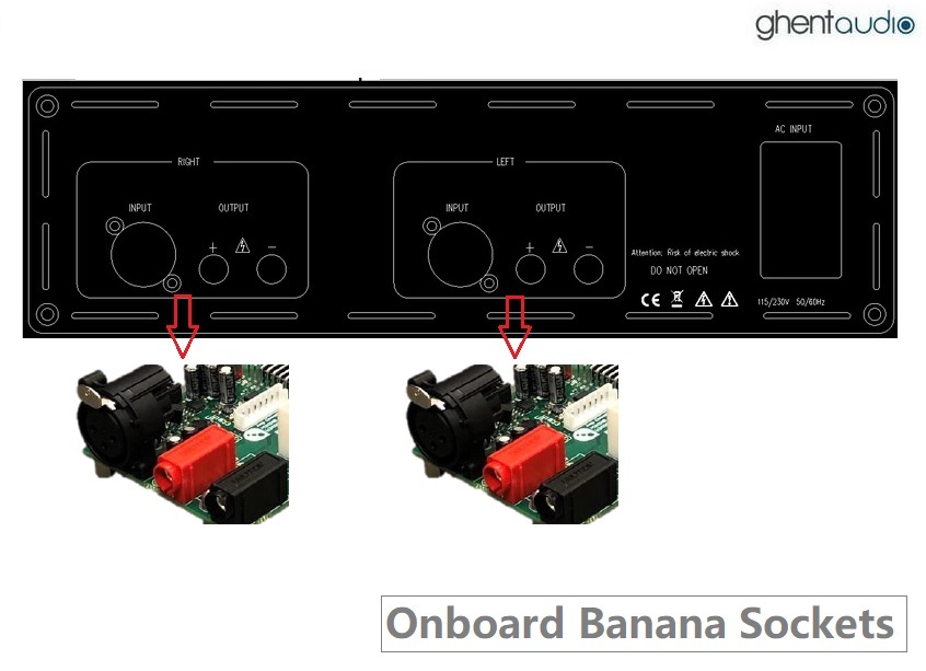 (D365c-S2A) DIY Stereo(Dual-mono) Case-kit for 2 x "SMPS1200+EVAL2" (Deltra Banana)
