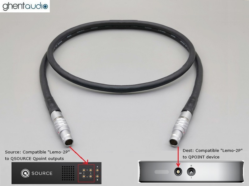 DC54--- PSU to Nordost QPoint Canare 4S6 DC Cable