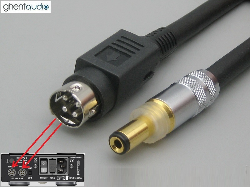 DC59 --- KPPX-4P Canare 4S6 DC cable for RME DPS-2