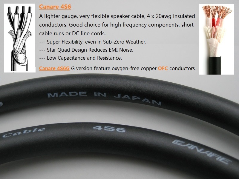 S08--- Canare 4S6 Speaker Cable for SVS Prime Wireless Speaker