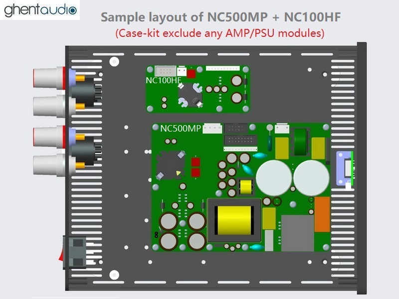 (B235a-S5) DIY Stereo Case-kit for Hypex NC500MP+NC100HF