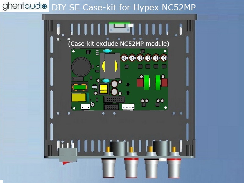 (B180a-S3) DIY Stereo Case-kit for Hypex NC52MP