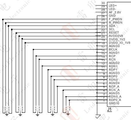 4.1 schéma de protection électrostatique de l'écran mipi