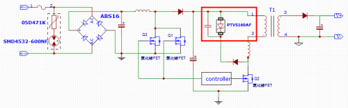 Surge électrostatique 8.1 GaN Solution de protection